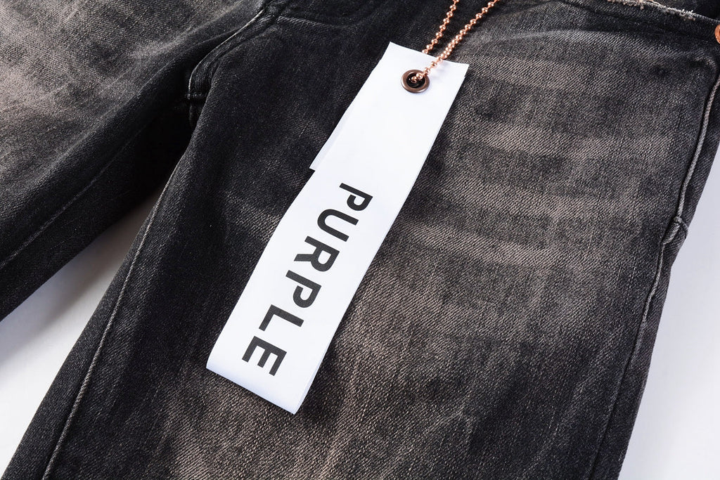 PURPLE  Jeans Mens Jeans Man Jeans Pants Designer Black Skinny Stickers Light Wash Ripped Motorcycle 9057