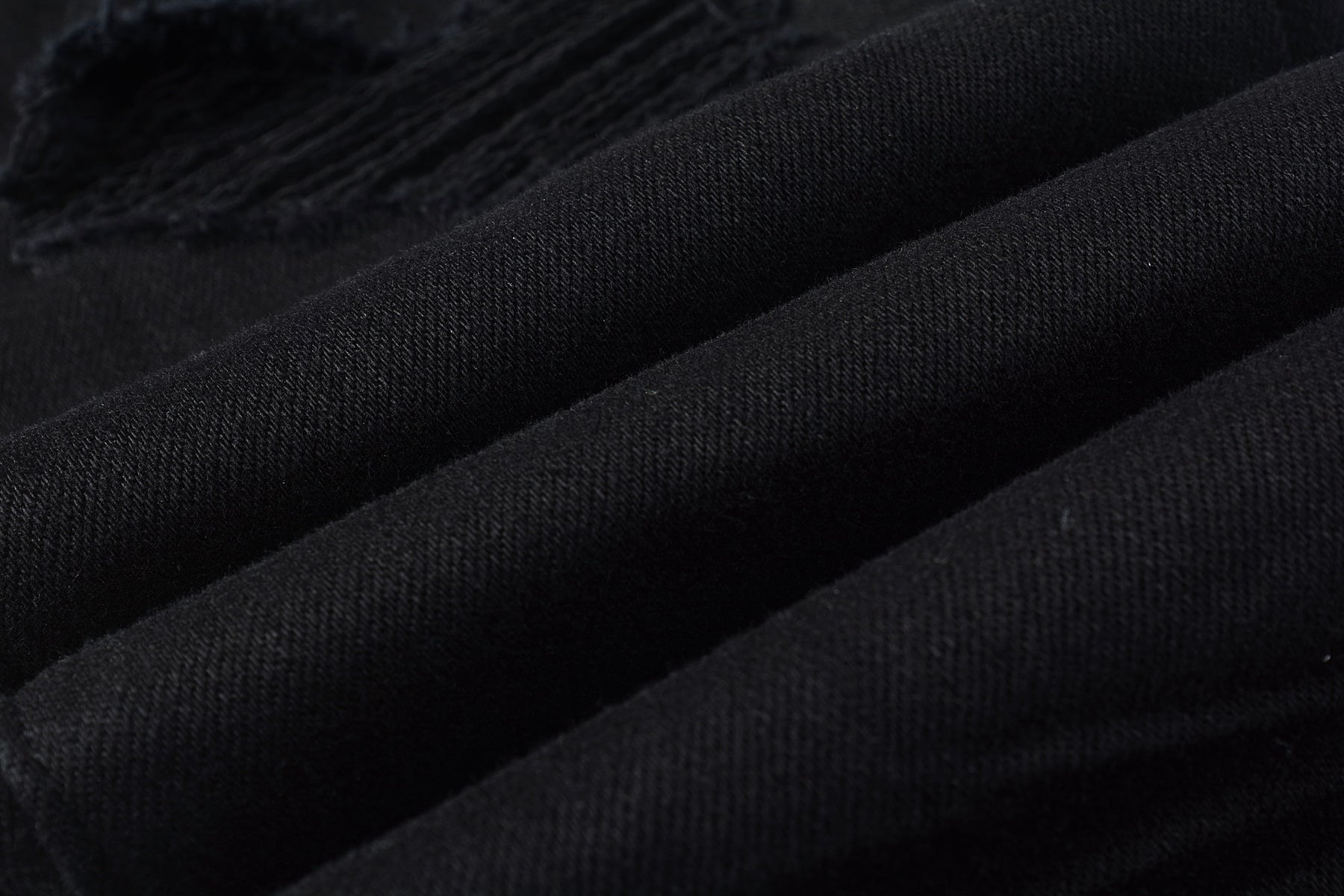 PURPLE  Men Streetwear Skinny Jeans Black Wash with Distressed Rip Details 9022