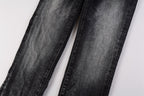 PURPLE  Men Streetwear Skinny Jeans Dark Gray Wash with Minimalist Style 9019