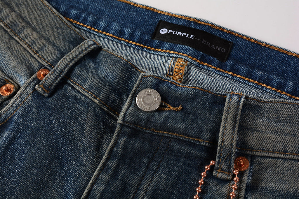 PURPLE  Mens Purple Ripped Jeans Skinny Slim Fit Denim Pants Designer Flared Jeans for Men 9009