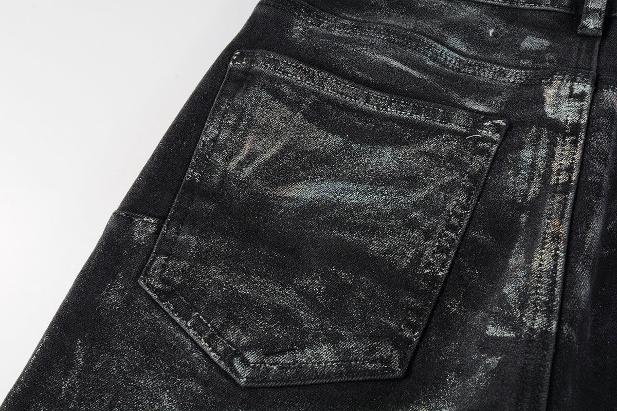 PURPLE  Luxury Jeans Designer Fashion Trousers Fashionable Pants Summer Breathable Cotton Blue Pants 9028