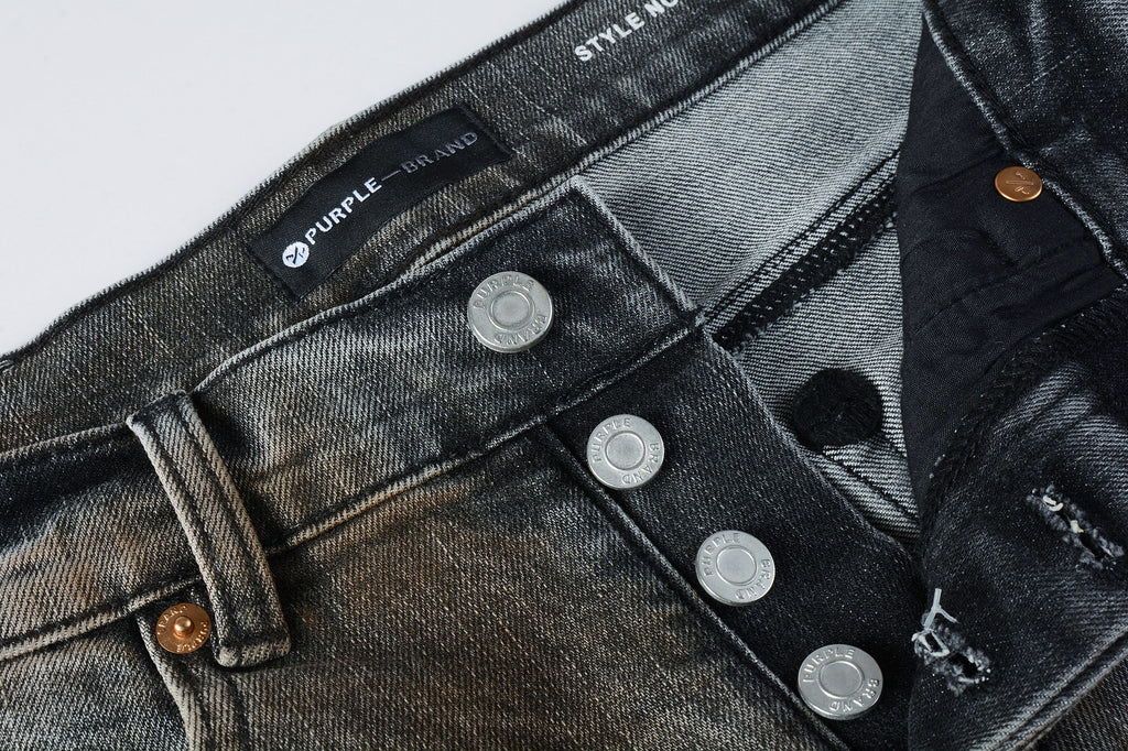 PURPLE  New High Quality Mens Jeans Designer Jeans Fashion Distressed Ripped Denim Cargo For Men High Street Fashion 9031