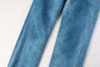 PURPLE  Men classic streetwear Jeans Washed BlueClean Look Skinny Fit 9106