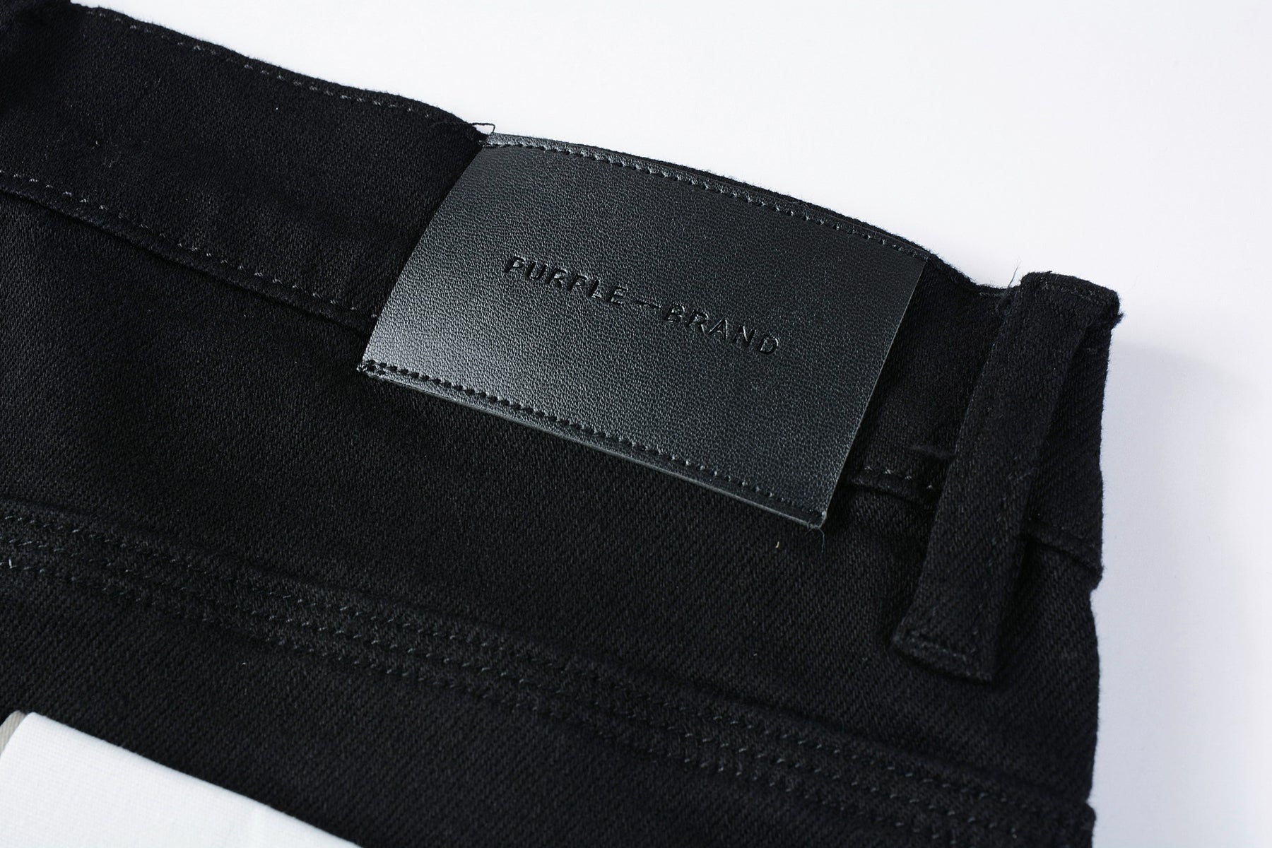 PURPLE  Men Streetwear Skinny Jeans Black Wash with Clean Minimalist Style 9023