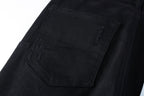 PURPLE  Men Streetwear Skinny Jeans Black Wash with Distressed Rip Details 9022