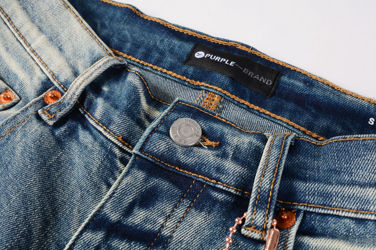 PURPLE  Designer Women Purple High Street Purple Denim Black Long Mid Pants Hole for Men Purple Jeans 9043