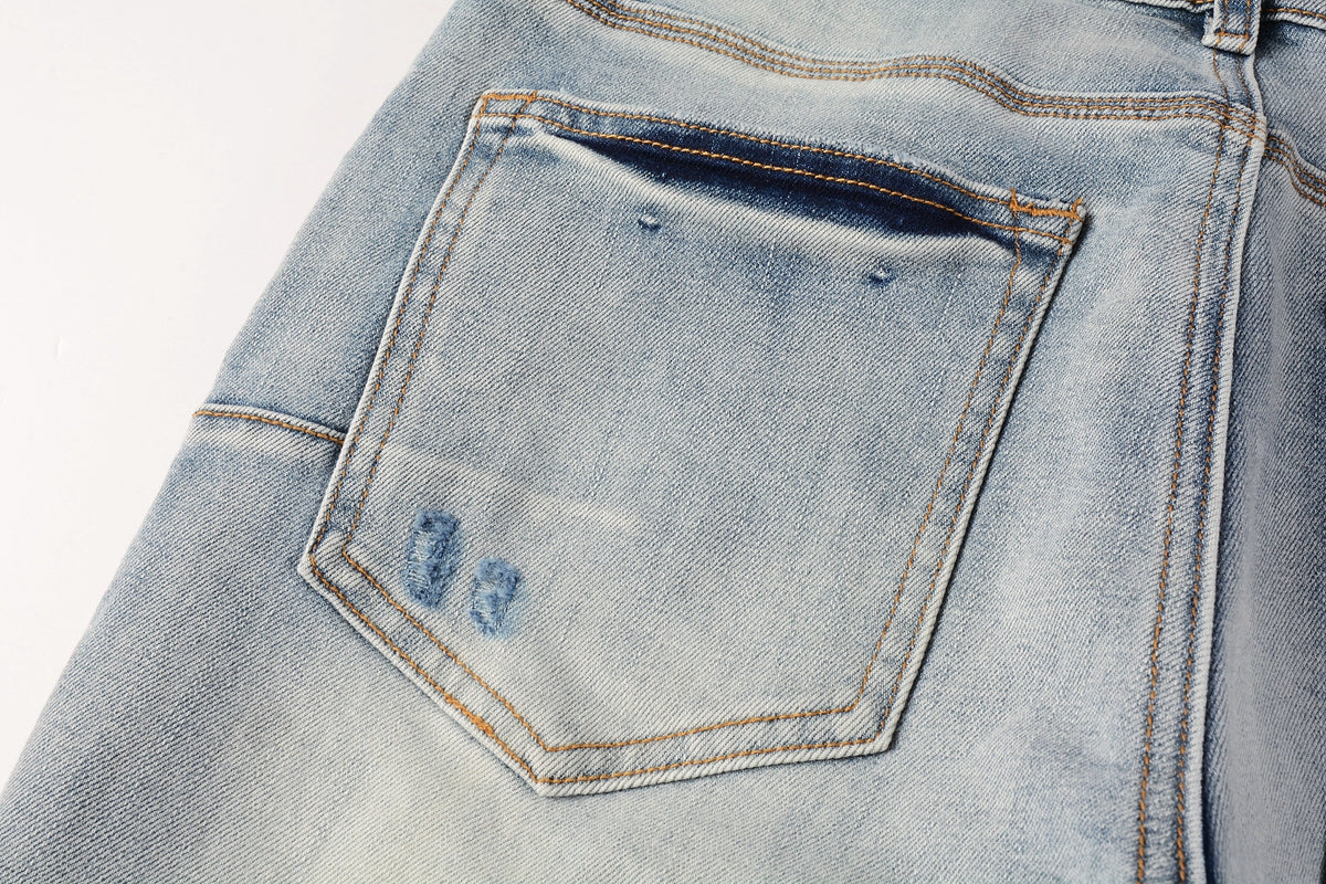 PURPLE  New Purple Personality Fashion Jeans 9038