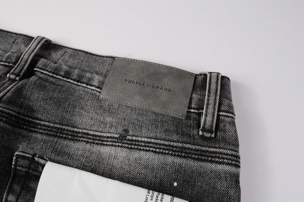 PURPLE  New High Quality Mens Jeans Designer Jeans Fashion Distressed Ripped Denim Cargo For Men High Street Fashion 9031