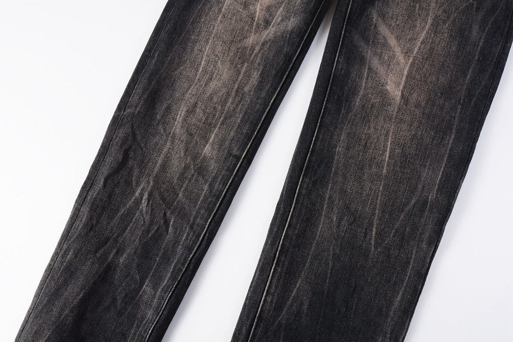 PURPLE  Jeans Mens Jeans Man Jeans Pants Designer Black Skinny Stickers Light Wash Ripped Motorcycle 9057