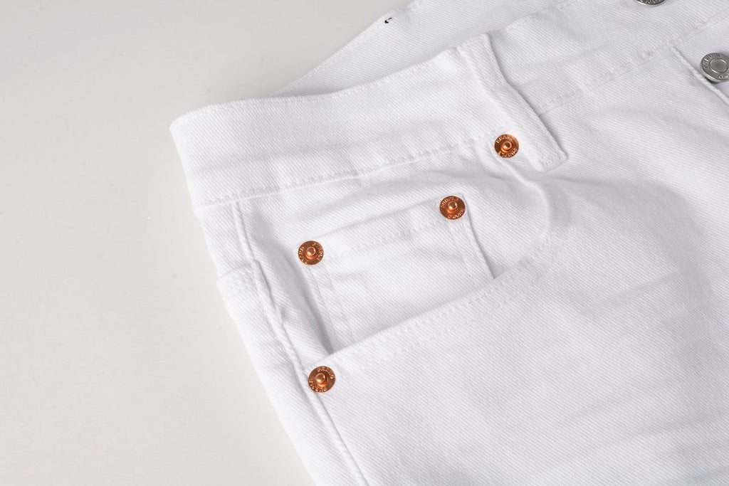 PURPLE   Men Streetwear Skinny Jeans White Wash with Minimalist Textured Finish 9024