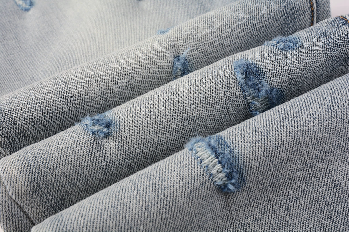 PURPLE  New Purple Personality Fashion Jeans 9038