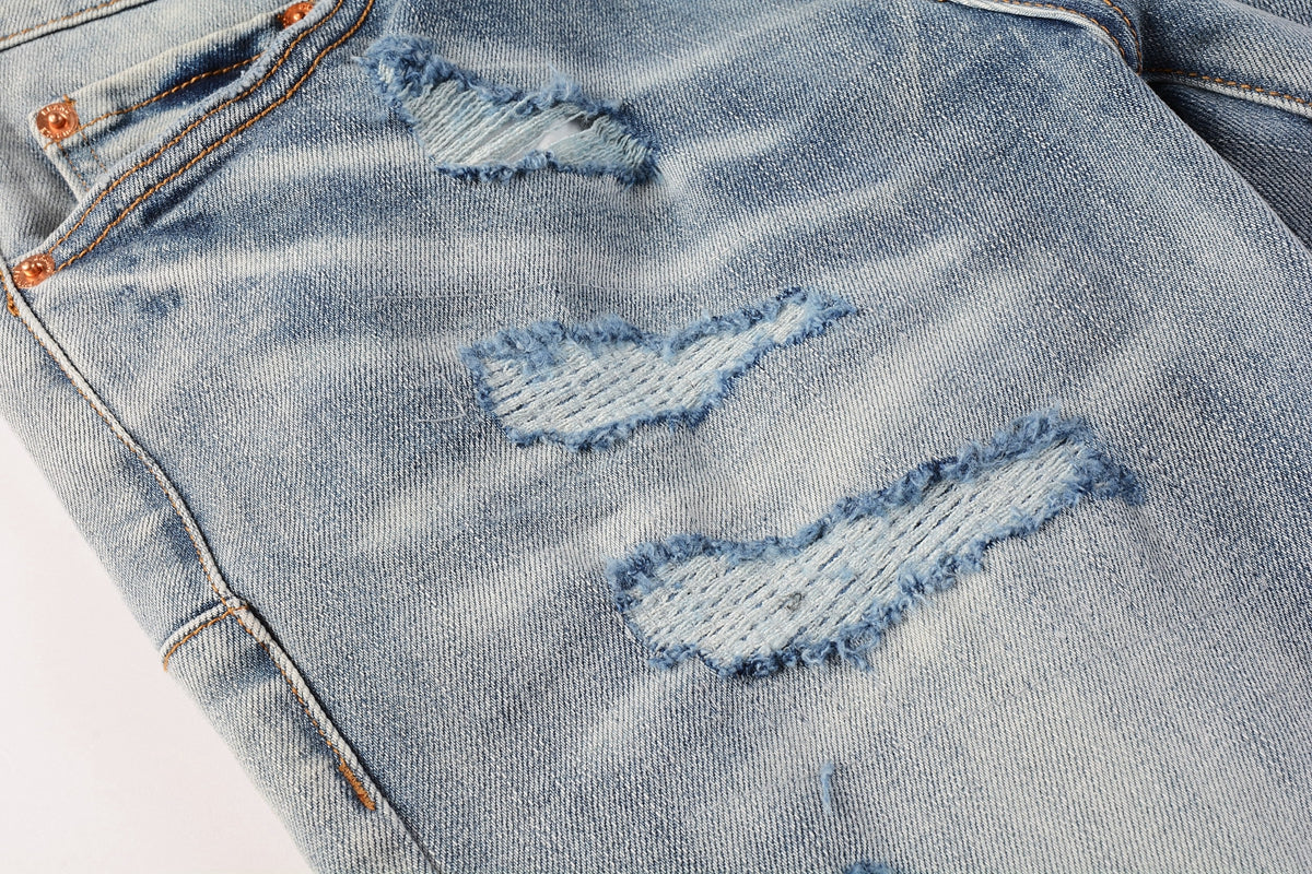 PURPLE  New Purple Personality Fashion Jeans 9038