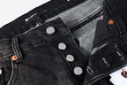 PURPLE  Jeans Mens Jeans Man Jeans Pants Designer Black Skinny Stickers Light Wash Ripped Motorcycle 9057