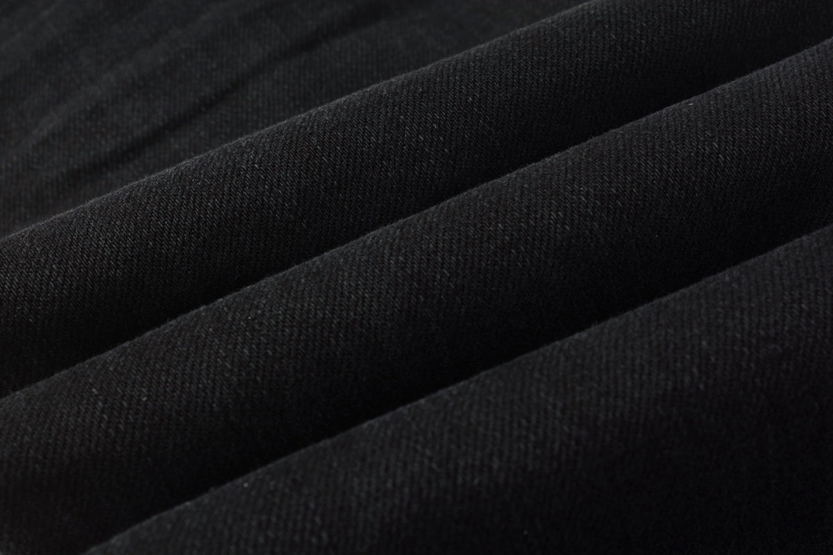 PURPLE  Men Distressed Black Skinny Jeans with Heavy Ripped Design and Grunge Streetwear Vibe 9108