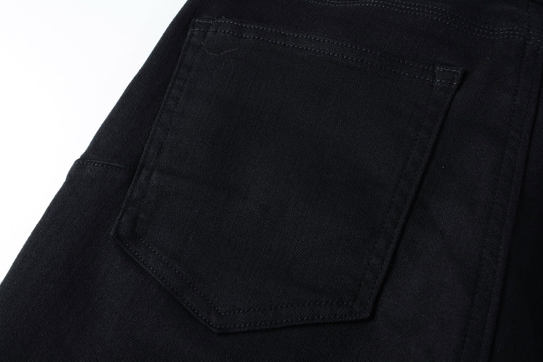 PURPLE  Men Streetwear Skinny Jeans Black Wash with Clean Minimalist Style 9023